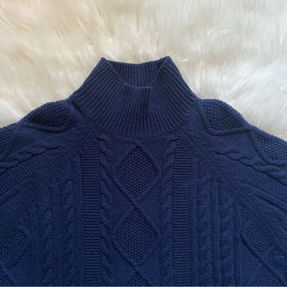 Gently Worn REISS “Nina” Cable Knit Relaxed Fit Wool Blend Tunic Jumper - Picture 8 of 12